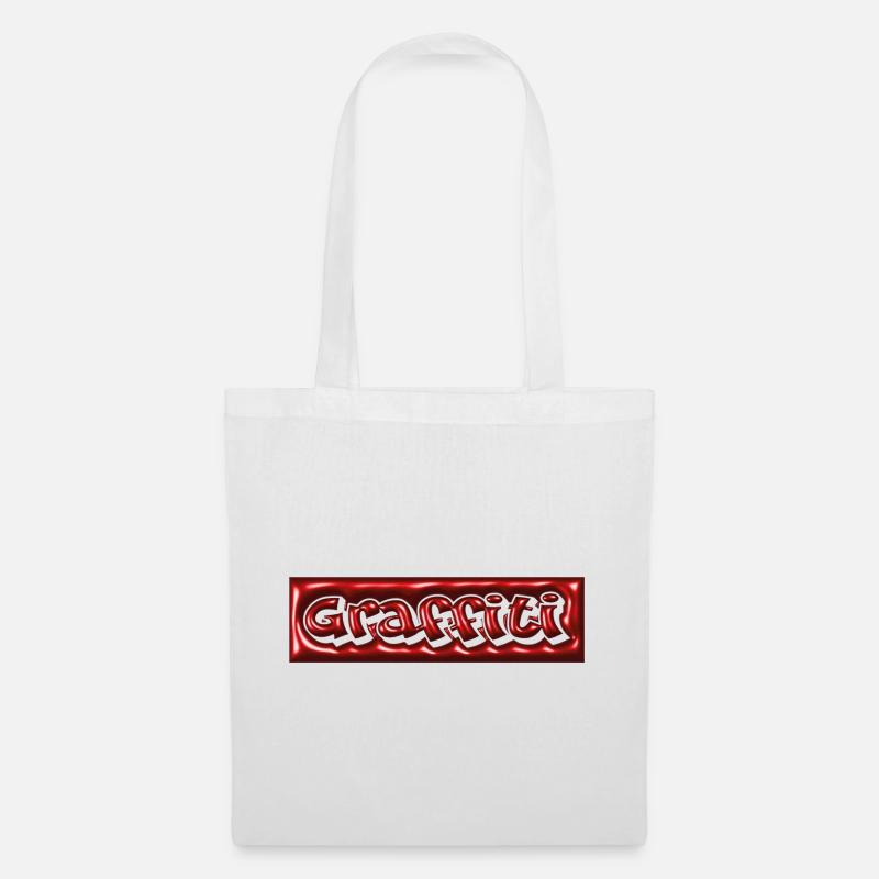 Graffiti Bubble 3D - Tote Bag - white