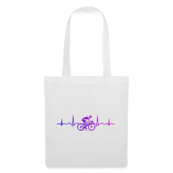 Conception de vélo de route compact pour vélo de route - Sac en tissu - blanc - Devant