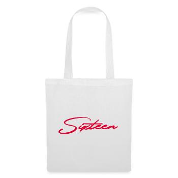 16. Geburtstag Sechszehn Geschenk - Stoffbeutel - Weiß - Vorne