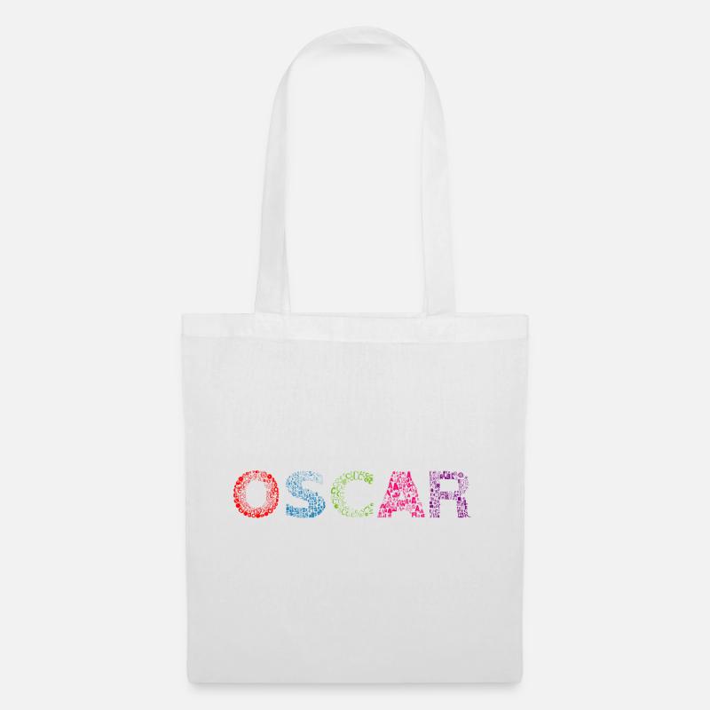 Oscar Letter Name - Tote Bag - white