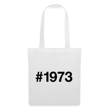 1973 Né à 53 ans 53e anniversaire - Sac en tissu - blanc - Devant
