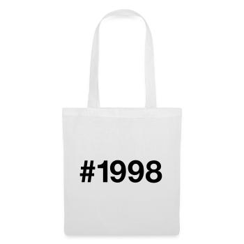 1998 Vintage Hashtag 28 Years 28th Birthday - Tote Bag - white - Front