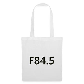 F84.5 - schwarz - Stoffbeutel - Weiß - Vorne