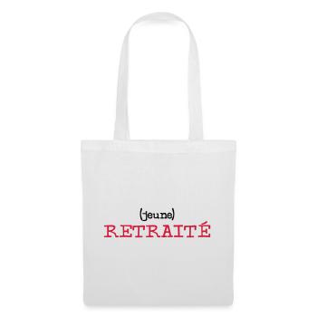 (jeune) Retraité - Sac en tissu - blanc - Devant