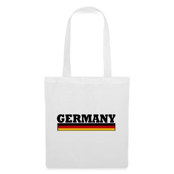 Allemagne Drapeau - Germany - Sac en tissu - blanc - Devant
