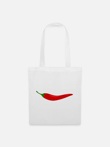 Chili - Stoffbeutel - Weiß