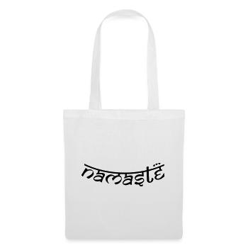 OM NAMASTE BOW - Stoffbeutel - Weiß - Vorne
