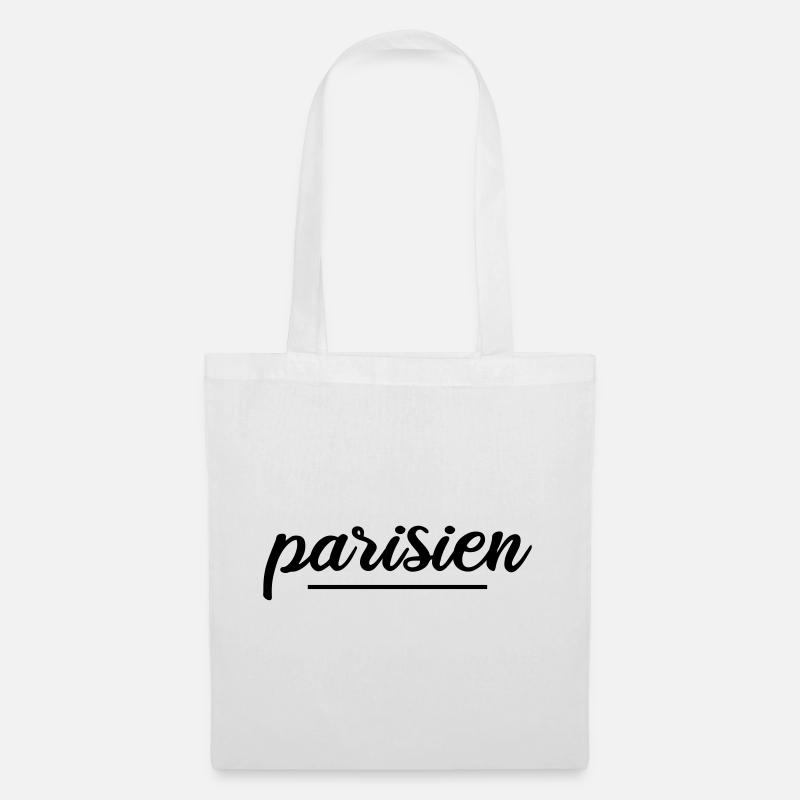 Paris - parisien - Sac en tissu - blanc