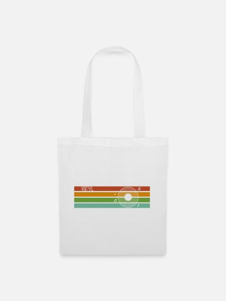 RETRO VINYL - Tote Bag - white