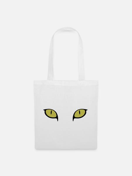 Cat Eyes - Tote Bag - white
