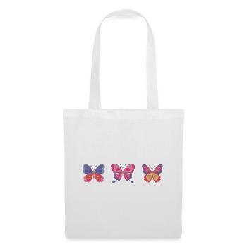 Colorful butterfly variety - Tote Bag - white - Front