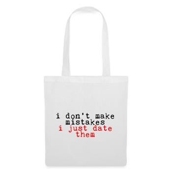 Je ne fais pas d’erreurs, je les sors juste 2 - Sac en tissu - blanc - Devant