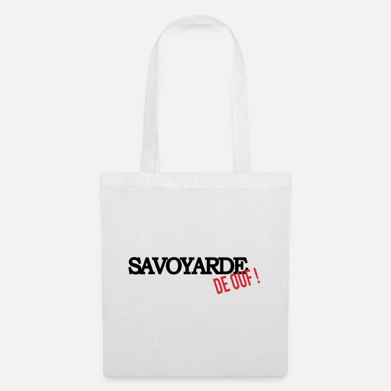 Savoyarde de ouf (noir) - Sac en tissu - blanc