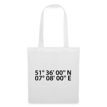 Coordonnées Herten - Sac en tissu - blanc - Devant