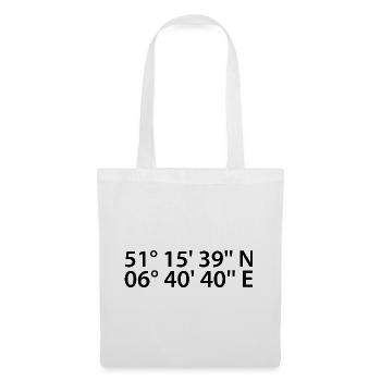 Meerbusch coordinates - Tote Bag - white - Front