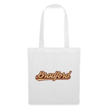 Lettrage vintage Bradford - Sac en tissu - blanc - Devant