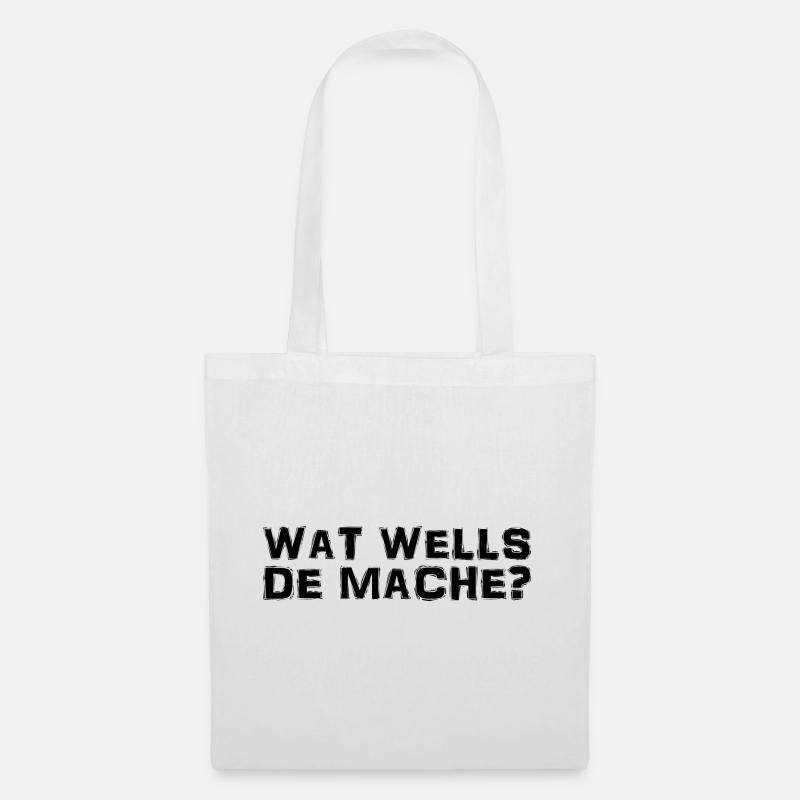 Kölsch - Dialekt - Spruch - Stoffbeutel - Weiß