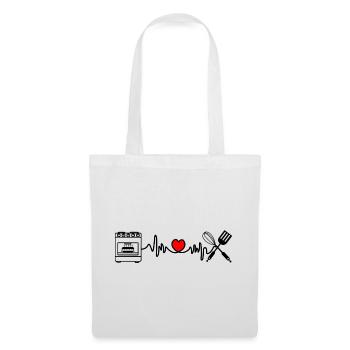 Cardio cardio fréquence cardiaque cuisine 4 - Sac en tissu - blanc - Devant