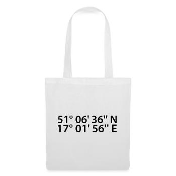 Wroclaw Coordinates - Tote Bag - white - Front