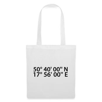 Coordonnées Opole - Sac en tissu - blanc - Devant