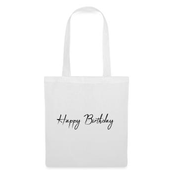 ALLES GUTE ZUM GEBURTSTAG. ALLES GUTE ZUM GEBURTSTAG. JAHRESTAG. - Stoffbeutel - Weiß - Vorne
