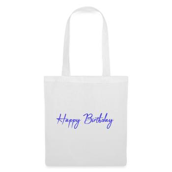 ALLES GUTE ZUM GEBURTSTAG. ALLES GUTE ZUM GEBURTSTAG. JAHRESTAG. - Stoffbeutel - Weiß - Vorne