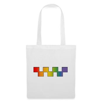 Rainbow LGBTQIA Blocks | LGBT lgbtqi queer - Tote Bag - white - Front