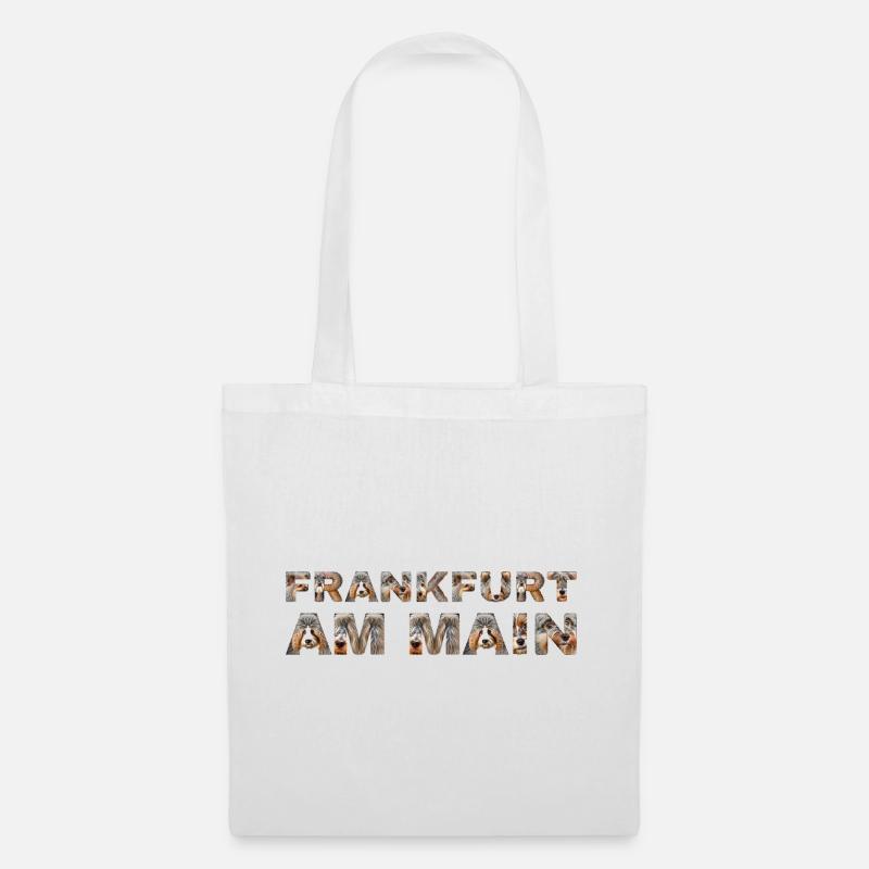 Frankfurt am Main Hund - Stoffbeutel - Weiß