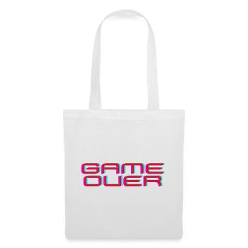 GAME OVER - Design for Gamers from Gamers - Stoffbeutel - Weiß - Vorne