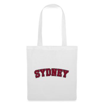 Sydney Varsity Schriftzug Arch - Stoffbeutel - Weiß - Vorne