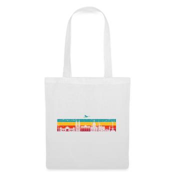Vibrant Skyline Stripes - Tote Bag - white - Front