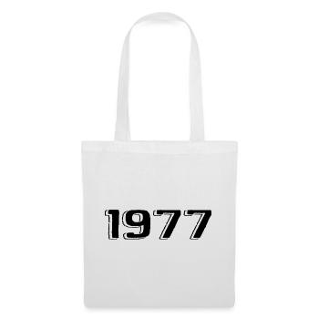 Vintage 1977 Naissance Anniversaire Rétro 1977 - Sac en tissu - blanc - Devant