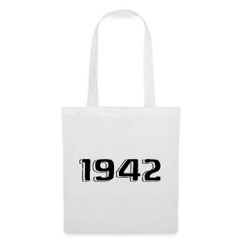 Vintage 1942 Naissance Anniversaire Rétro 1942 - Sac en tissu - blanc - Devant