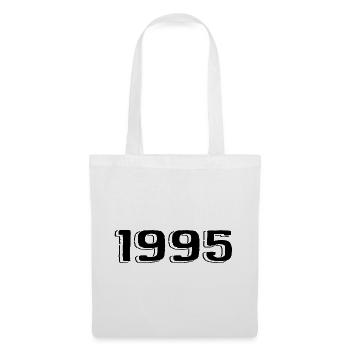 Jahrgang 1995 geboren Geburtstag Retro 1995 - Stoffbeutel - Weiß - Vorne