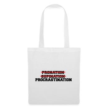 Procrastination - Sac en tissu - blanc - Devant