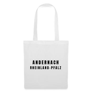 Andernach Rhénanie-Palatinat - Sac en tissu - blanc - Devant