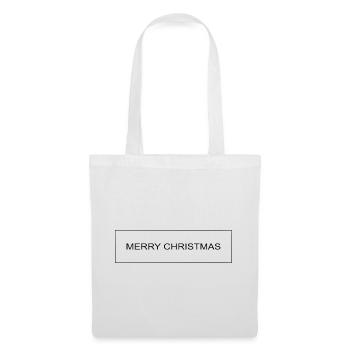 MERRY CHRISTMAS - Stoffbeutel - Weiß - Vorne