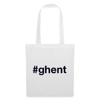 Gand Hashtag Gand Belgique - Sac en tissu - blanc - Devant