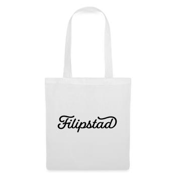 Filipstad noir - Sac en tissu - blanc - Devant