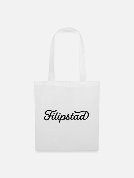 Filipstad schwarz - Stoffbeutel - Weiß