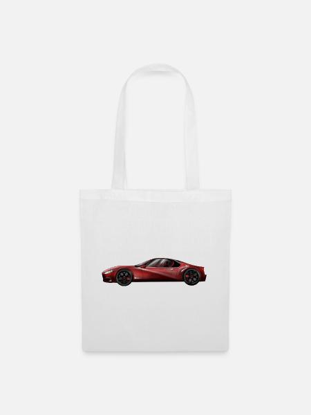 Futuristisches Sportwagen-Design - Stoffbeutel - Weiß