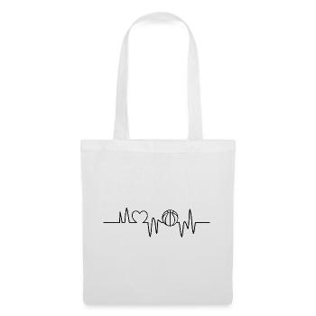 Basketball Heartbeat Basketball Player - Tote Bag - white - Front