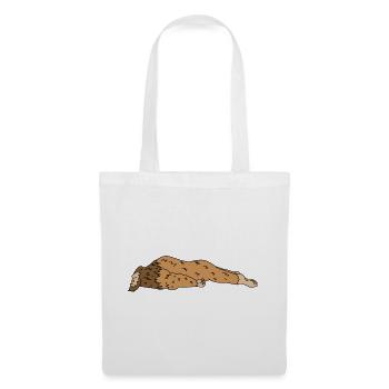 Funny Lazy Bigfoot Sasquatch Sleeping Lazy DIY - Tote Bag - white - Front