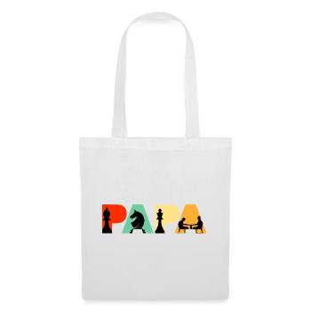 Chess Papa Retro Board Game Strategy Chess Dad - Tote Bag - white - Front