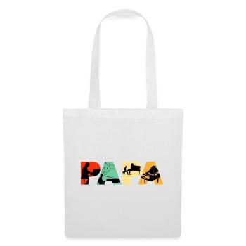 Piano Papa Funny Musical Father Keyboard Player - Tote Bag - white - Front