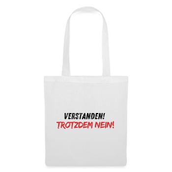 Compris-trotzdem_nein - Sac en tissu - blanc - Devant