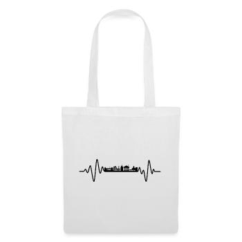 Rome Skyline Heartbeat Rome - Tote Bag - white - Front