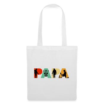 Metal Detecting Papa Detectorist Hobby - Tote Bag - white - Front