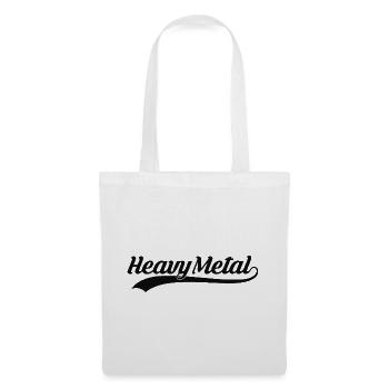 Logo sportif rétro Heavy Metal - Sac en tissu - blanc - Devant