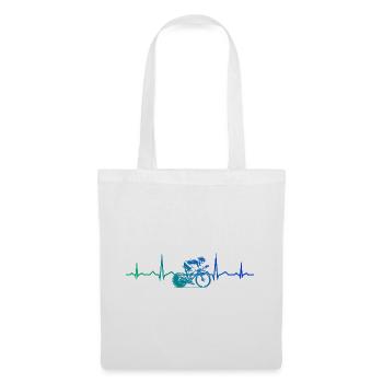Roadbike motif with recognition value - Tote Bag - white - Front